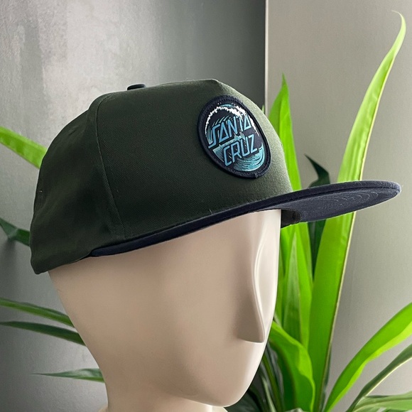 SANTA CRUZ Mid Profile Snapback Hat Wave Dot Skate Hat - Picture 2 of 4